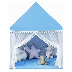 Kids Play Tent Large Playhouse Children Play Castle Fairy Tent Gift with Mat by Costway