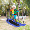 Image of Costway Swings & Play Sets Saucer Tree Swing Surf Kids Outdoor Adjustable Oval Platform Set with Handle by Costway Saucer Tree Swing Surf Outdoor Adjustable Oval Platform Handle Costway