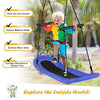 Image of Costway Swings & Play Sets Saucer Tree Swing Surf Kids Outdoor Adjustable Oval Platform Set with Handle by Costway Saucer Tree Swing Surf Outdoor Adjustable Oval Platform Handle Costway