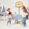 Image of Costway Swings & Playsets 3-in-1 Adjustable Kids Basketball Hoop Sports Set by Costway