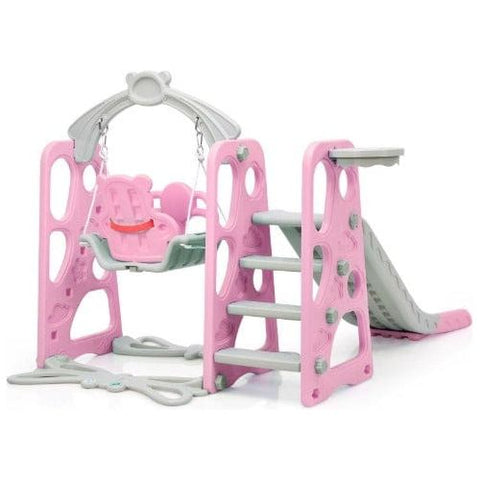 Costway Swings & Playsets 3 in 1 Toddler Climber and Swing Set Slide Playset by Costway 3 in 1 Toddler Climber and Swing Set Slide Playset by Costway 07923485