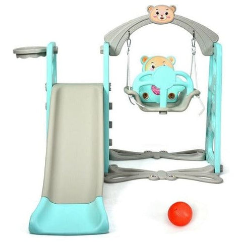 Costway Swings & Playsets 3 in 1 Toddler Climber and Swing Set Slide Playset by Costway 3 in 1 Toddler Climber and Swing Set Slide Playset by Costway 07923485