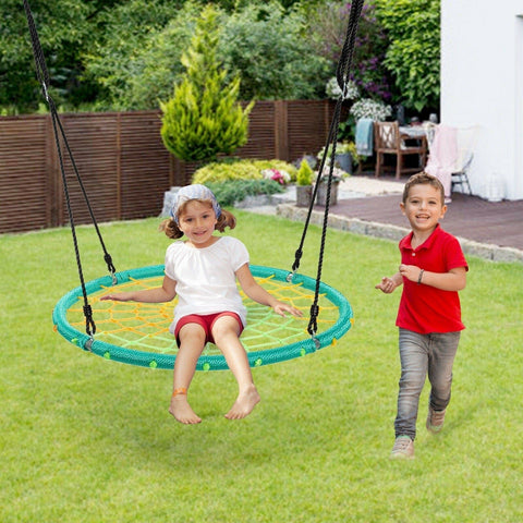 Costway Swings & Playsets 40'' Spider Web Tree Swing Kids Outdoor Play Set with Adjustable Ropes by Costway 40'' Spider Web Tree Swing Kids Play Set Adjustable Ropes Costway