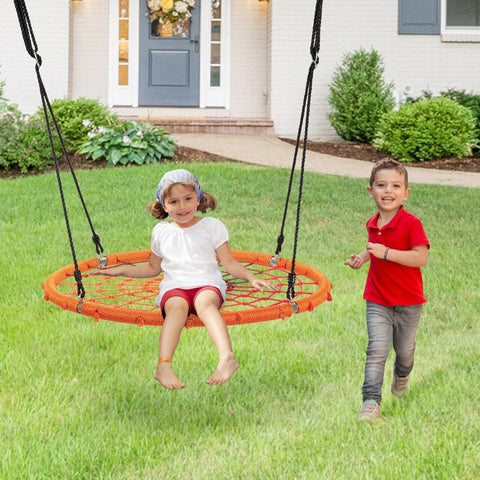 Costway Swings & Playsets 40'' Spider Web Tree Swing Kids Outdoor Play Set with Adjustable Ropes by Costway 40'' Spider Web Tree Swing Kids Play Set Adjustable Ropes Costway