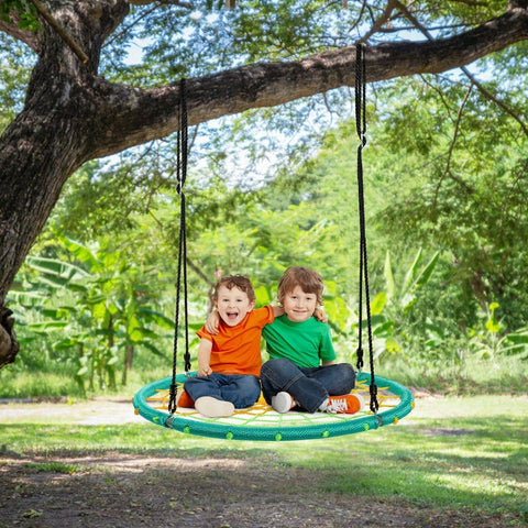 Costway Swings & Playsets 40'' Spider Web Tree Swing Kids Outdoor Play Set with Adjustable Ropes by Costway 40'' Spider Web Tree Swing Kids Play Set Adjustable Ropes Costway