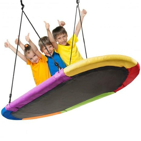 Costway Swings & Playsets 60" Saucer Surf Outdoor Adjustable Swing Set by Costway 60" Saucer Surf Outdoor Adjustable Swing Set by Costway SKU# 89031472