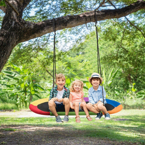 Costway Swings & Playsets 60" Saucer Surf Outdoor Adjustable Swing Set by Costway 60" Saucer Surf Outdoor Adjustable Swing Set by Costway SKU# 89031472