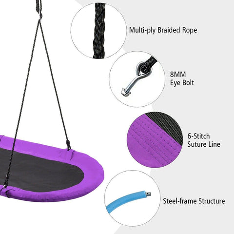 Costway Swings & Playsets 60" Saucer Surf Outdoor Adjustable Swing Set by Costway 60" Saucer Surf Outdoor Adjustable Swing Set by Costway SKU# 89031472