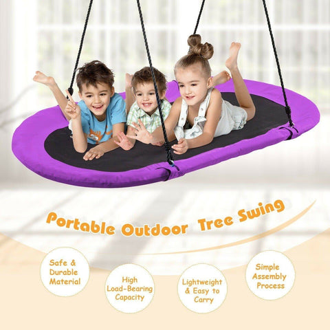 Costway Swings & Playsets 60" Saucer Surf Outdoor Adjustable Swing Set by Costway 60" Saucer Surf Outdoor Adjustable Swing Set by Costway SKU# 89031472