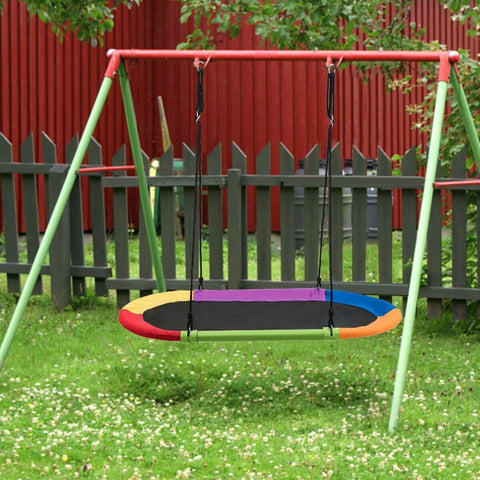 Costway Swings & Playsets 60" Saucer Surf Outdoor Adjustable Swing Set by Costway 60" Saucer Surf Outdoor Adjustable Swing Set by Costway SKU# 89031472