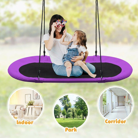 Costway Swings & Playsets 60" Saucer Surf Outdoor Adjustable Swing Set by Costway 60" Saucer Surf Outdoor Adjustable Swing Set by Costway SKU# 89031472