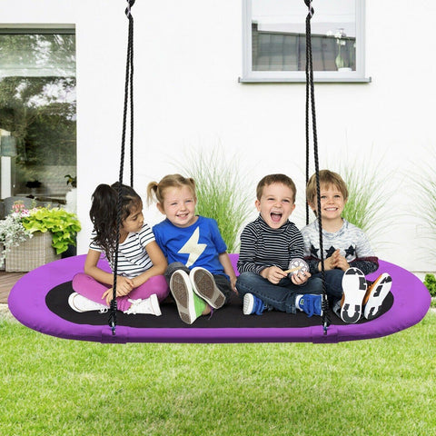 Costway Swings & Playsets 60" Saucer Surf Outdoor Adjustable Swing Set by Costway 60" Saucer Surf Outdoor Adjustable Swing Set by Costway SKU# 89031472