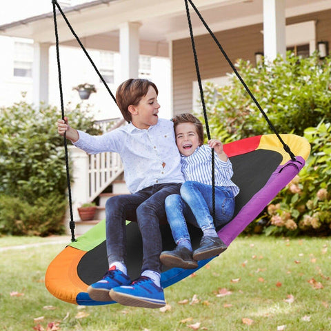 Costway Swings & Playsets 60" Saucer Surf Outdoor Adjustable Swing Set by Costway 60" Saucer Surf Outdoor Adjustable Swing Set by Costway SKU# 89031472