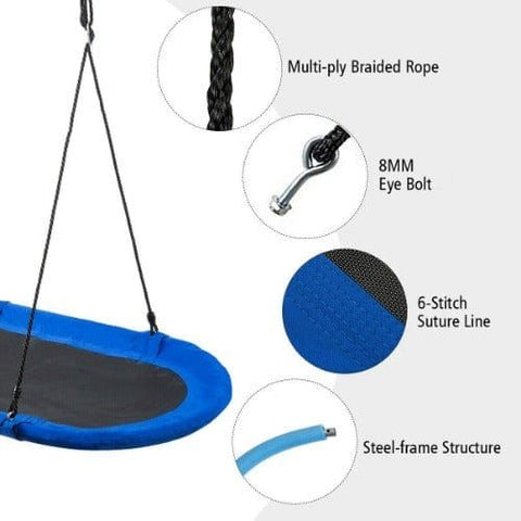 Costway Swings & Playsets 60" Saucer Surf Outdoor Adjustable Swing Set by Costway 60" Saucer Surf Outdoor Adjustable Swing Set by Costway SKU# 89031472