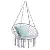 Image of Costway Swings & Playsets Hanging Macrame Hammock Chair with Handwoven Cotton Backrest by Costway