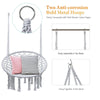 Image of Costway Swings & Playsets Hanging Macrame Hammock Chair with Handwoven Cotton Backrest by Costway