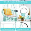 Image of Costway Swings & Playsets Hanging Macrame Hammock Chair with Handwoven Cotton Backrest by Costway