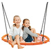 Image of Costway Swings & Playsets Orange 40'' Spider Web Tree Swing Kids Outdoor Play Set with Adjustable Ropes by Costway 6499852869400 19370645-O 40'' Spider Web Tree Swing Kids Play Set Adjustable Ropes Costway