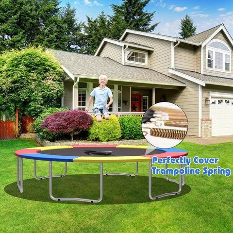 Costway Trampoline 10FT Waterproof Safety Trampoline Bounce Frame Spring Cover Outdoor/Indoor by Costway