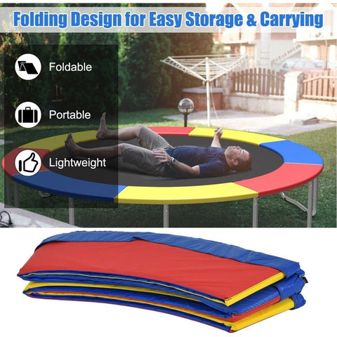 Costway Trampoline 10FT Waterproof Safety Trampoline Bounce Frame Spring Cover Outdoor/Indoor by Costway