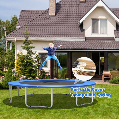 Costway Trampoline 10FT Waterproof Safety Trampoline Bounce Frame Spring Cover Outdoor/Indoor by Costway