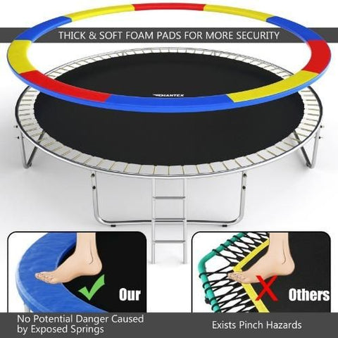 Costway Trampoline 14 Ft Trampoline with Safety Enclosure Net and Ladder Outdoor for Kids Adults by Costway 744119464659 94768025