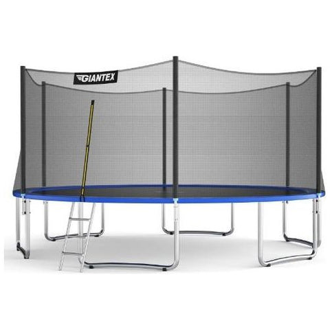 Costway Trampoline 15 ft Outdoor Trampoline Combo with Bounce Jump Safety Enclosure Net and Spring Pad by Costway 0799355028066 01749526