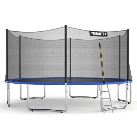 Costway Trampoline 15 ft Outdoor Trampoline Combo with Bounce Jump Safety Enclosure Net and Spring Pad by Costway 0799355028066 01749526