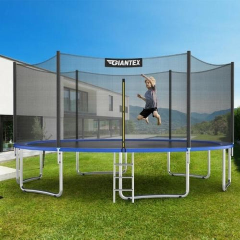 Costway Trampoline 15 ft Outdoor Trampoline Combo with Bounce Jump Safety Enclosure Net and Spring Pad by Costway 0799355028066 01749526