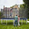 Image of Costway Trampoline 15 ft Outdoor Trampoline Combo with Bounce Jump Safety Enclosure Net and Spring Pad by Costway 0799355028066 01749526