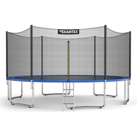 Costway Trampoline 15 ft Outdoor Trampoline Combo with Bounce Jump Safety Enclosure Net and Spring Pad by Costway 0799355028066 01749526