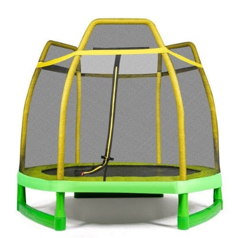 Costway Trampoline 7 ft Kids Trampoline with Safety Enclosure Net by Costway 7 ft Kids Trampoline with Safety Enclosure Net by Costway SKU 76810425