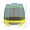 Image of Costway Trampoline 7 ft Kids Trampoline with Safety Enclosure Net by Costway 7 ft Kids Trampoline with Safety Enclosure Net by Costway SKU 76810425