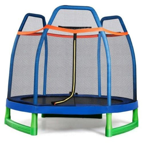 Costway Trampoline 7 ft Kids Trampoline with Safety Enclosure Net by Costway 7 ft Kids Trampoline with Safety Enclosure Net by Costway SKU 76810425