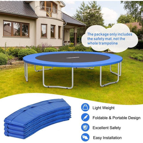 Costway Trampoline Accessories 15' Universal Trampoline Spring Cover by Costway Blue Safety Round Spring Pad Replacement Cover 15' Trampoline Costway