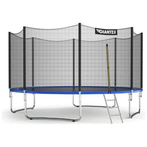 Costway Trampolines 12/14 ft Trampoline Bounce Jump Combo with Spring Pad by Costway