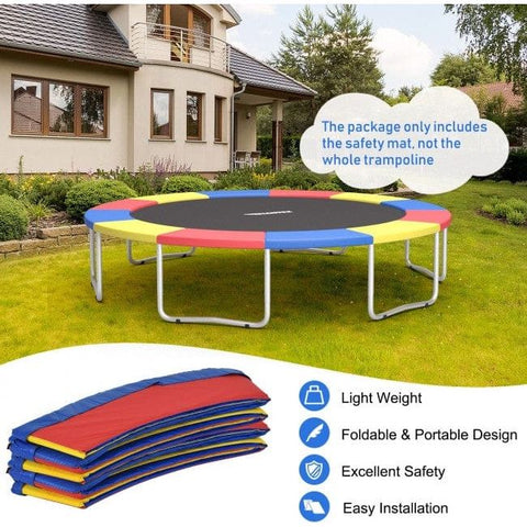 Costway Trampolines 14 Feet Waterproof and Tear-Resistant Universal Trampoline Safety Pad Spring Cover by Costway 781880236214 90135672 14ft Waterproof Tear Resistant Trampoline Safety Spring Cover Costway