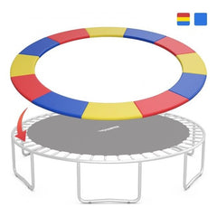 14 Feet Waterproof and Tear-Resistant Universal Trampoline Safety Pad Spring Cover by Costway