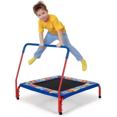 Costway Trampolines 36 Inch Kids Indoor Outdoor Square Trampoline with Foamed Handrail by Costway 781880236092 40579236 36" Kids Indoor Outdoor Square Trampoline Foamed Handrail Costway