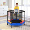 Image of Costway Trampolines 48 Inches Hexagonal Kids Trampoline With Foam Padded Handrails by Costway 781880235255 78193024 48 Inches Hexagonal Kids Trampoline Foam Padded Handrails by Costway