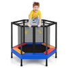 Image of Costway Trampolines 48 Inches Hexagonal Kids Trampoline With Foam Padded Handrails by Costway 781880235255 78193024 48 Inches Hexagonal Kids Trampoline Foam Padded Handrails by Costway