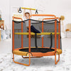 Image of Costway Trampolines 5 Feet Kids 3-in-1 Game Trampoline with Enclosure Net Spring Pad by Costway 781880223726 24903786