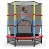 Image of Costway Trampolines 55 Inches Kids Trampoline Recreational Bounce Jumper with Safety Enclosure Net by Costway 781880236108 34512609 55" Kids Trampoline Recreational Bounce Safety Enclosure Net Costway