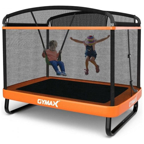 Costway Trampolines 6 Feet Kids Entertaining Trampoline with Swing Safety Fence by Costway 6 Feet Kids Trampoline with Swing Safety Fence by Costway SKU#89134756