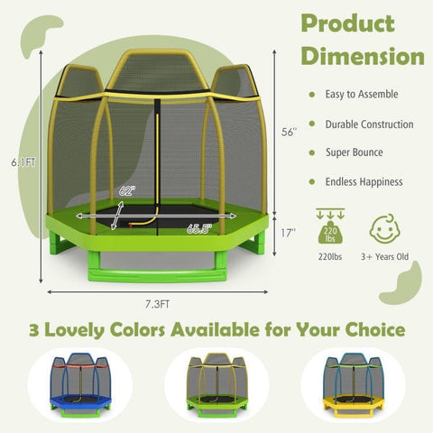 Costway Trampolines 7 Feet Kids Recreational Bounce Jumper Trampoline by Costway 80473591 7 Feet Kids Recreational Bounce Jumper Trampoline SKU #80473591