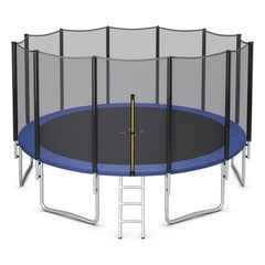 Costway Trampolines 8/10/12/14/15/16 Feet Outdoor Trampoline Bounce Combo with Safety Closure Net Ladder by Costway 8/10/12/14/15/16 ft Outdoor Trampoline Combo Safety Net Ladder Costway