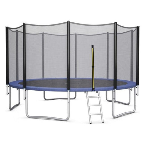 Costway Trampolines 8/10/12/14/15/16 Feet Outdoor Trampoline Bounce Combo with Safety Closure Net Ladder by Costway 8/10/12/14/15/16 ft Outdoor Trampoline Combo Safety Net Ladder Costway