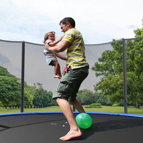 Costway Trampolines 8/10/12/14/15/16 Feet Outdoor Trampoline Bounce Combo with Safety Closure Net Ladder by Costway 8/10/12/14/15/16 ft Outdoor Trampoline Combo Safety Net Ladder Costway