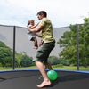 Image of Costway Trampolines 8/10/12/14/15/16 Feet Outdoor Trampoline Bounce Combo with Safety Closure Net Ladder by Costway 8/10/12/14/15/16 ft Outdoor Trampoline Combo Safety Net Ladder Costway