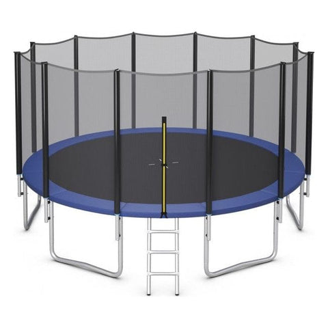 Costway Trampolines 8/10/12/14/15/16 Feet Outdoor Trampoline Bounce Combo with Safety Closure Net Ladder by Costway 8/10/12/14/15/16 ft Outdoor Trampoline Combo Safety Net Ladder Costway